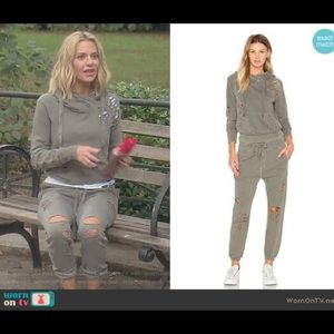 NSF sayde sweatpants distressed basically new